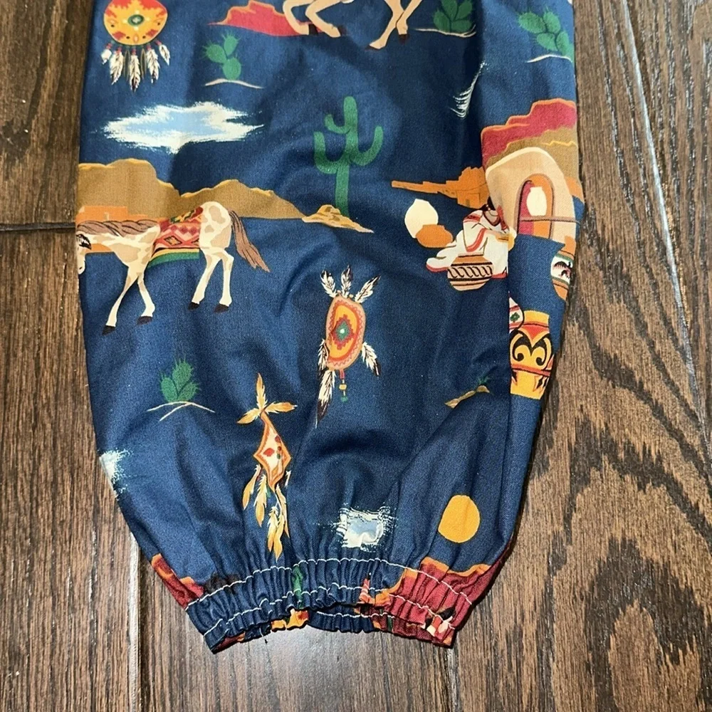 Blue Western Themed plastic bag holder handmade - Picture 6 of 6